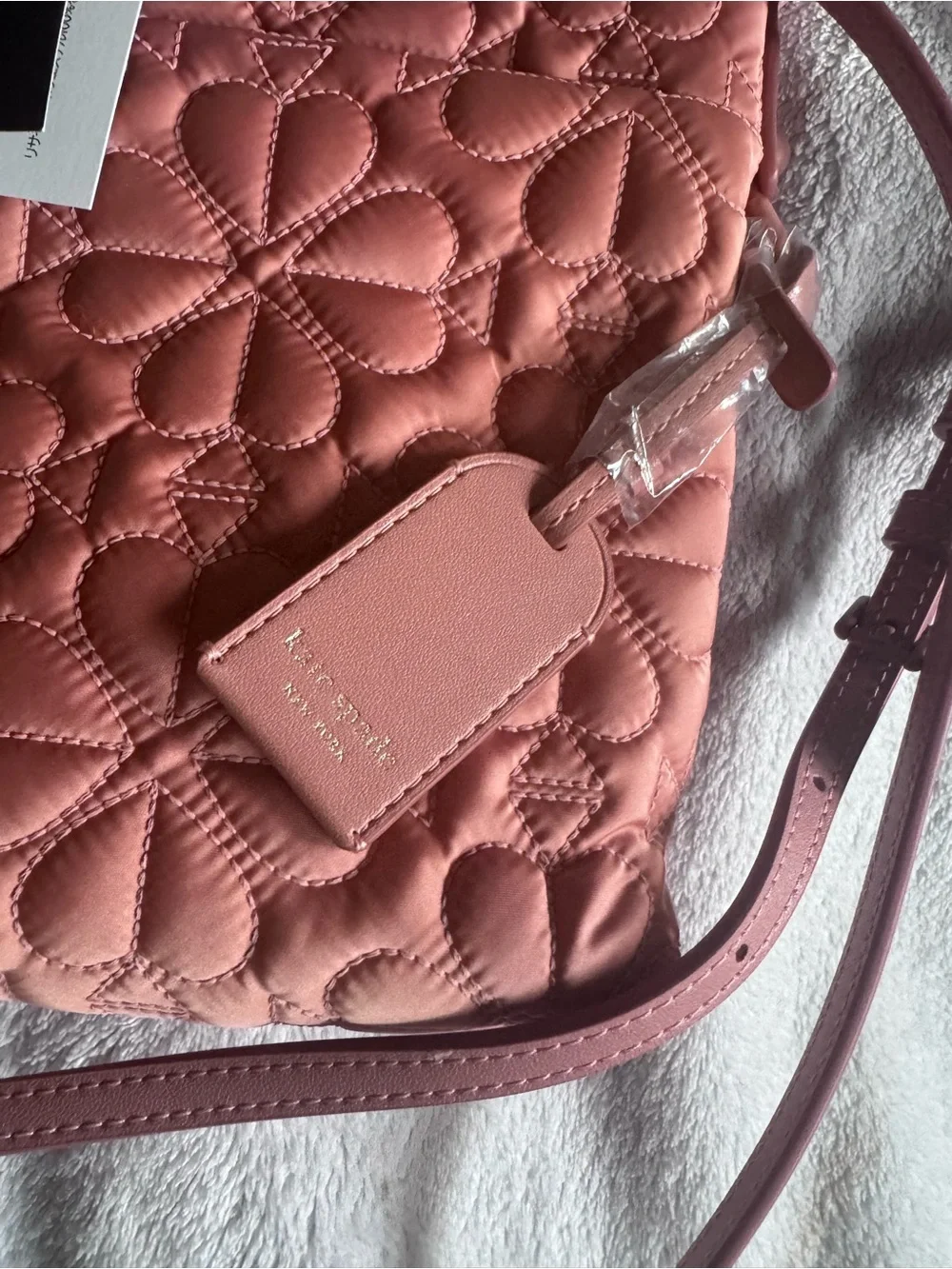 NWT KATE SPADE TILLY QUILTED SMALL CROSSBODY COSMETIC PINK RETAIL $148